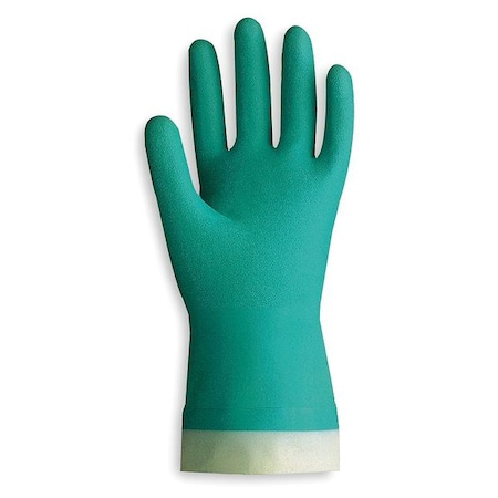 SHOWA Chemical Resistant Gloves, Nitrile, L, PR 730-09-V