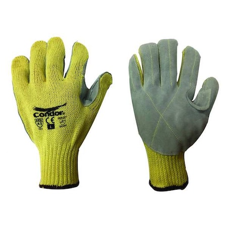 CONDOR Cut Resistant Gloves, A3 Cut Level, Uncoated, L, 1 PR 4JF38