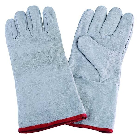 Condor Condor Welding Gloves, Gauntlet Cuff, Wing Thumb, Standard Cowhide, XL, 1 PR 2MGC1