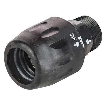 Transair Tubing Fitting, 1-1/2" Tube Size, Polyamide, Black 6605 40 35
