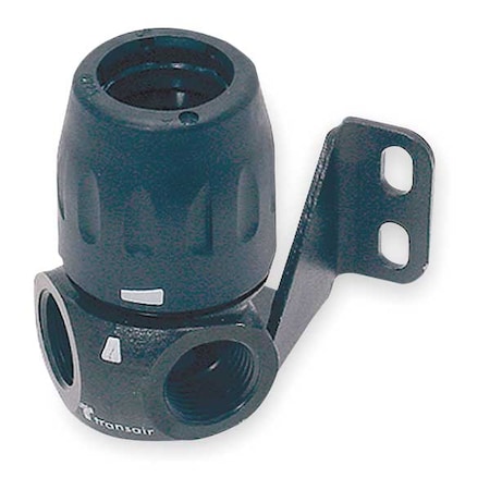 Transair Tubing Fitting, 7/8" Tube Size, Brass, Black 6684 25 22