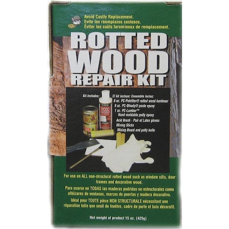 Pc Products Wood Repair Kit, Box, Brown, PC-Rotter Wood Repair Kit 84113