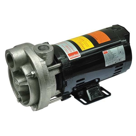 Dayton Turbine Pump, 1/2 HP, 3 Ph, 1.7/0.9 Amp 4JPF4