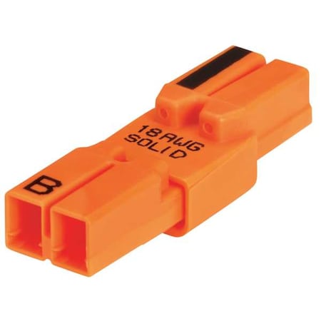 Ideal Ballast Dsconnct, 18AWG, 2 Ports, Org, PK100 30-082