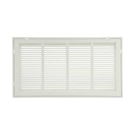 ZORO SELECT Filtered Return Air Grille, 14.62 X 26.62, White, Steel 4JRT9