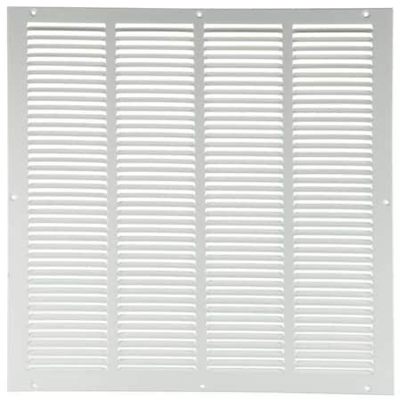 ZORO SELECT Return Air Grille, 21.75 X 21.75, White, Steel 4JRT2