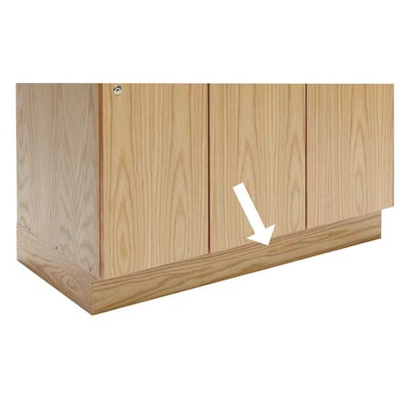 Hallowell Locker Pedestal Base, Wood, W 36, D 18, H 4 WCB328W-RO
