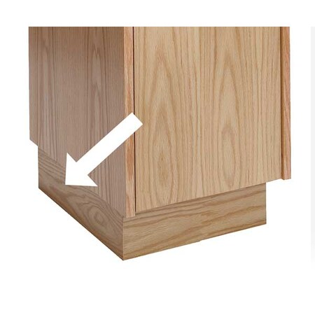 Hallowell Locker Pedestal Base, Wood, W 18, D 18, H 4 WCEB18W-RO