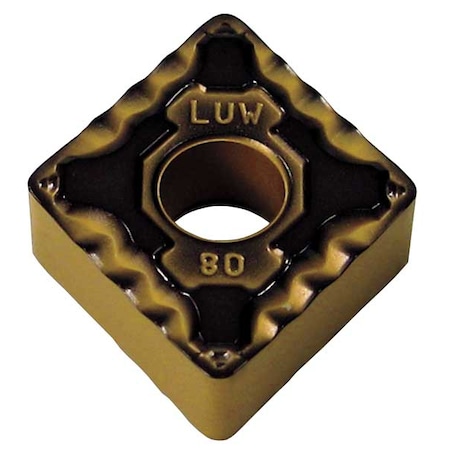 Sumitomo Diamond Turning Insert, Diamond, 1/2 in, CNMG, 3/64 in, Carbide CNMG433EMU-AC520U