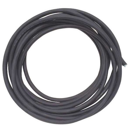 Zoro Select Portable Cord, SJOOW, 12 AWG, 3 C, Black, Rubber, Stranded, 300V, Indoor/Outdoor, 25 ft E3694