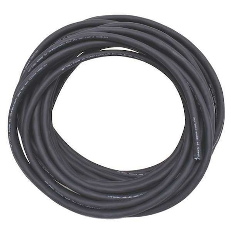 Zoro Select Portable Cord, SJOOW, 12 AWG, 3 C, Black, Rubber, Stranded, 300V, Indoor/Outdoor, 50 ft E3695