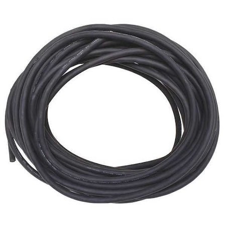 Zoro Select Portable Cord, SOOW, 16 AWG, 3 C, Black, Rubber, Stranded, 600V, Indoor/Outdoor, 50 ft E3697