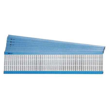 Brady Wire Marker, Preprintd, Self-Adhesive, PK25, TMM-50-99-PK TMM-50-99-PK