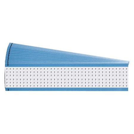 Brady Wire Marker, Printd, Repos Self-Adhes, PK25, WM-7-PK WM-7-PK