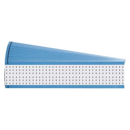 Brady Wire Marker, Printd, Repos Self-Adhes, PK25, WM-2-PK WM-2-PK