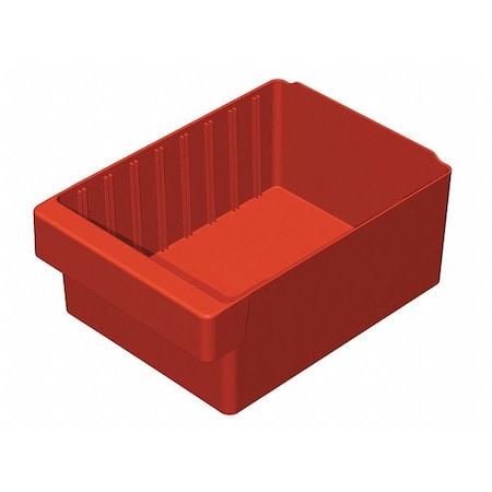 Akro-Mils Drawer Bin, Industrial Grade Polymer, Red 31182RED
