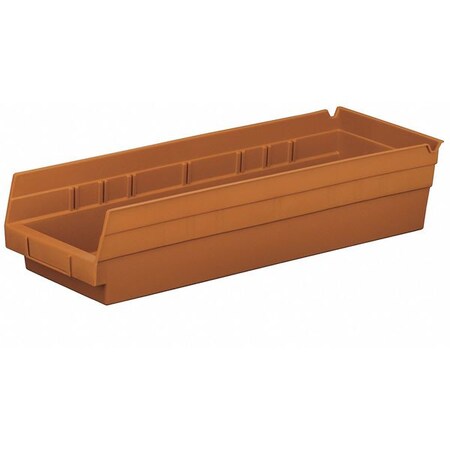 Akro-Mils Stack Bin, Industrial Grade Polymer, Terra Cotta 30128RECYTC