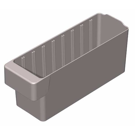 Akro-Mils Drawer Bin, Plastic, Grey 31142GREY