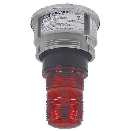Hubbell Killark Strobe Light, Xenon, 12 to 80V DC, 24V AC, 60, 80 FPM, 4 3/4 in Dia. NVSZMFG26R