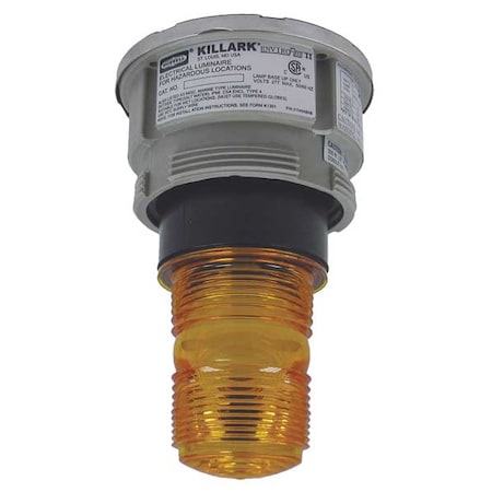 Hubbell Killark Strobe Light, Xenon, 120V AC, 60, 80 FPM, 4 3/4 in Dia. NVSZMFG01A