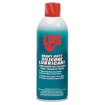 Lps Silicone Lubricant, 13 oz, Aerosol Can, Silicone, White 01516