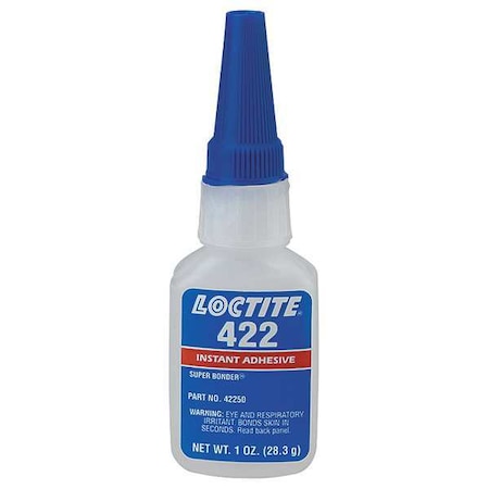 Loctite Hot Melt Adhesive, 422 Series, Brown, 1 oz, Bottle 233927