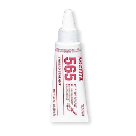 Loctite Pipe Thread Sealant 1.7 fl oz, Tube, 565, Off-White, Paste 88551