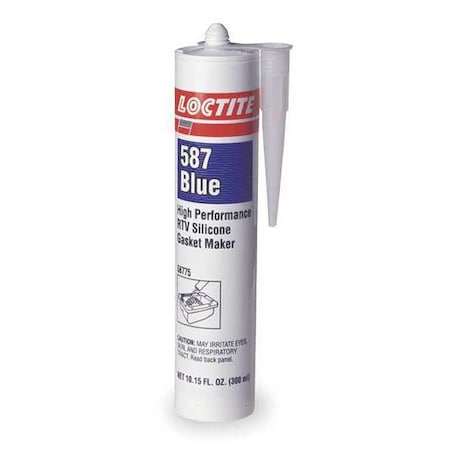 Loctite Low Odor, Noncorrosive RTV Gasket Maker, 300 mL, Blue, Temp Range -75 to 500 Degrees F 234590