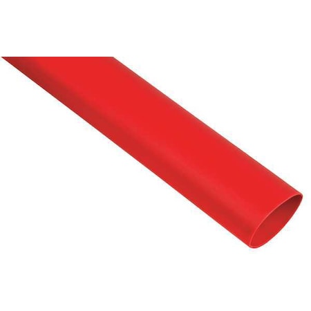 3M Adhesive Lined Heat Shrink Tube, Heavy Wall, 3:1 I.D. Shrink Ratio, 0.8 in I.D. Before Shrinking HDT-0800-48A-RED