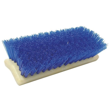 Tough Guy 10"L, 1-3/4" Blue Trim Scrub Brush, Replacement Brush Head 4KNC6