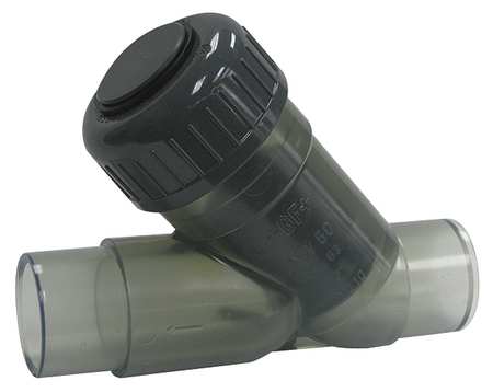 GF PIPING SYSTEMS 1" Spigot PVC Y Check Valve 192304033