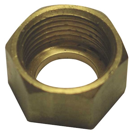 Chicago Faucet Coupling Nut, Faucet, 1/2NPSM, Brass 49-005JKRBF