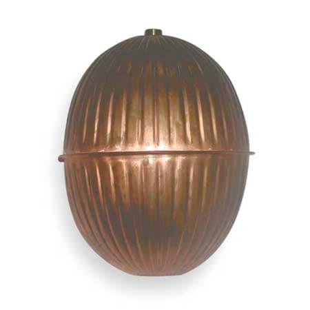 Dayton Float Ball, Round, Copper, 4 In 4KU67