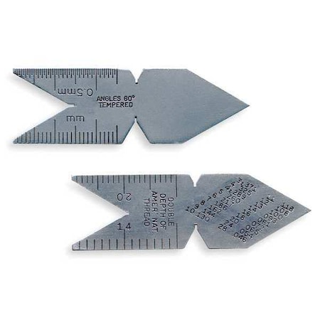 Starrett Center Gage, 60 Deg, American Unified C391