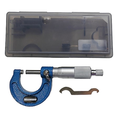 Westward Micrometer, 0 to 1", 0.001, Friction 4KU90