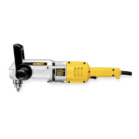 Dewalt Right Angle Drill, 1/2In, 300/1200 RPM DW124