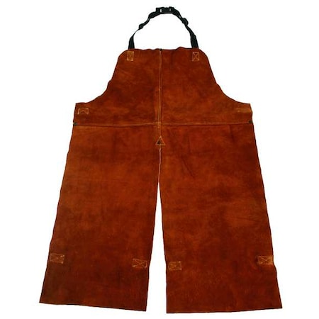 Condor Welding Apron, Leather, 36 in Length, Brown 4KXH3