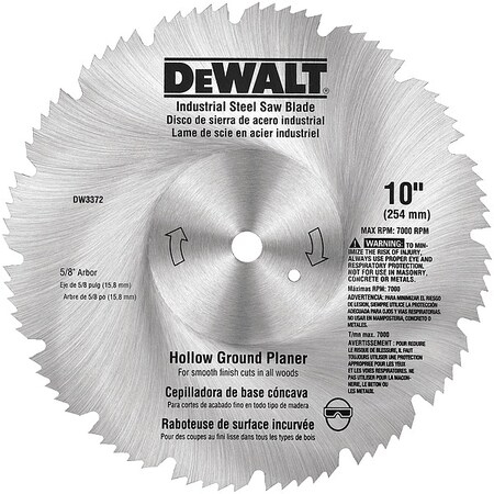 Dewalt 10" Steel HG Planer Saw Blade DW3372