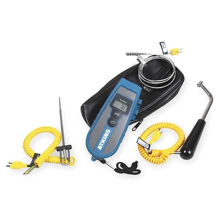 Cooper-Atkins Thermometer, LCD, 1 in, Thermocouple 93013-K