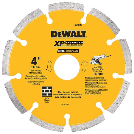 Dewalt 4" x .250 XP tuck point blade DW4710