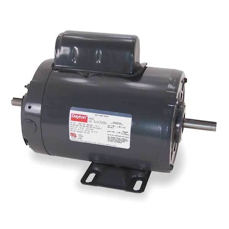 Dayton Tool Motor, 2-Shaft, 1 HP, 1725 RPM, 115/230 4K146BB