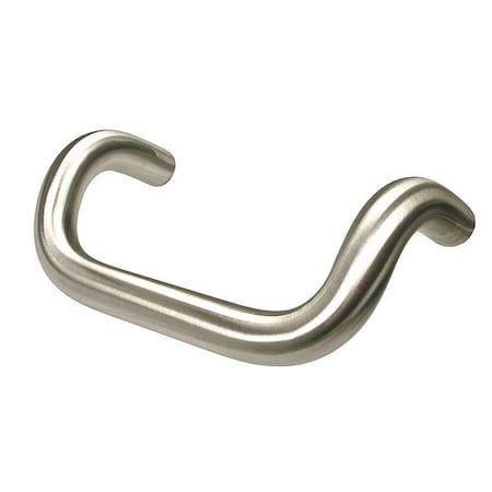 Monroe Pmp Offset Pull Handle, Stainless Steel, Natural, Threaded Holes PH-0267