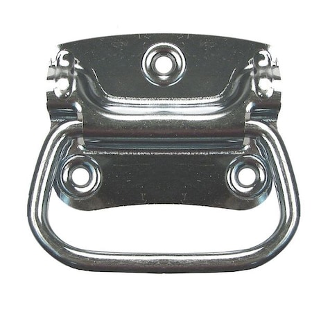 Monroe Pmp Folding Pull Handle, Steel, Zinc, Unthr. Through Holes PH-0313