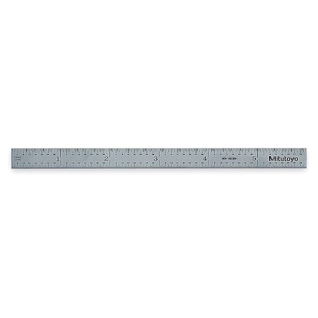 Mitutoyo Rule, Steel, 6 In, 3r 182-204