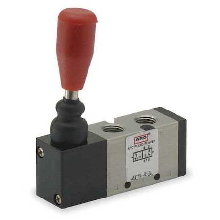 Aro Manual Air Control Valve, 4-Way, 1/4in NPT M212LS-R