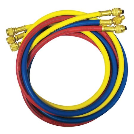 Imperial Manifold Hose Set, 60 In, Red, Yellow, Blue 805-MRS