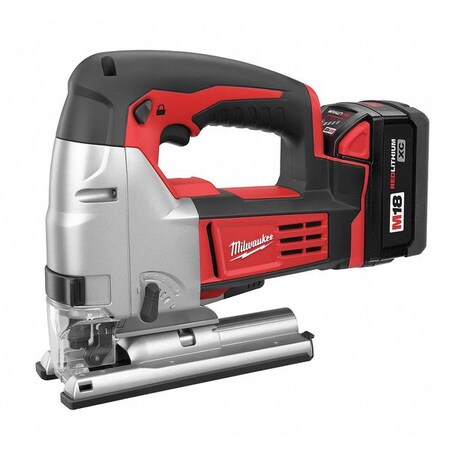 Milwaukee Tool M18, Redlithium, Redlink Cordless Jig Saw Kit, 18VDC, 5 Position,  2645-22