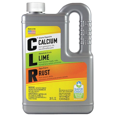 Clr Calcium, Lime and Rust Remover, 28 oz. Bottle, Unscented G-CL-12