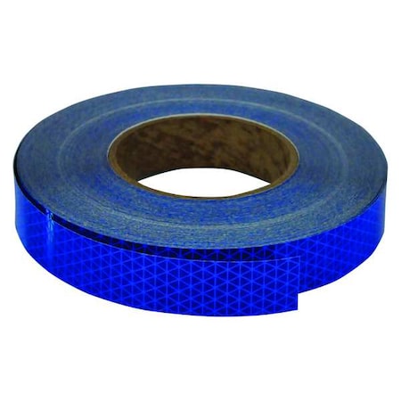 Oralite Reflective Tape, W 1 In, L 50 Yd, Blue 18762