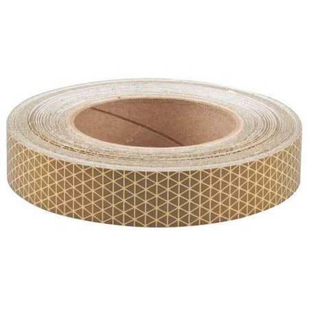 Oralite Reflective Tape, W 1 In, L 50 Yd, Gold 18824